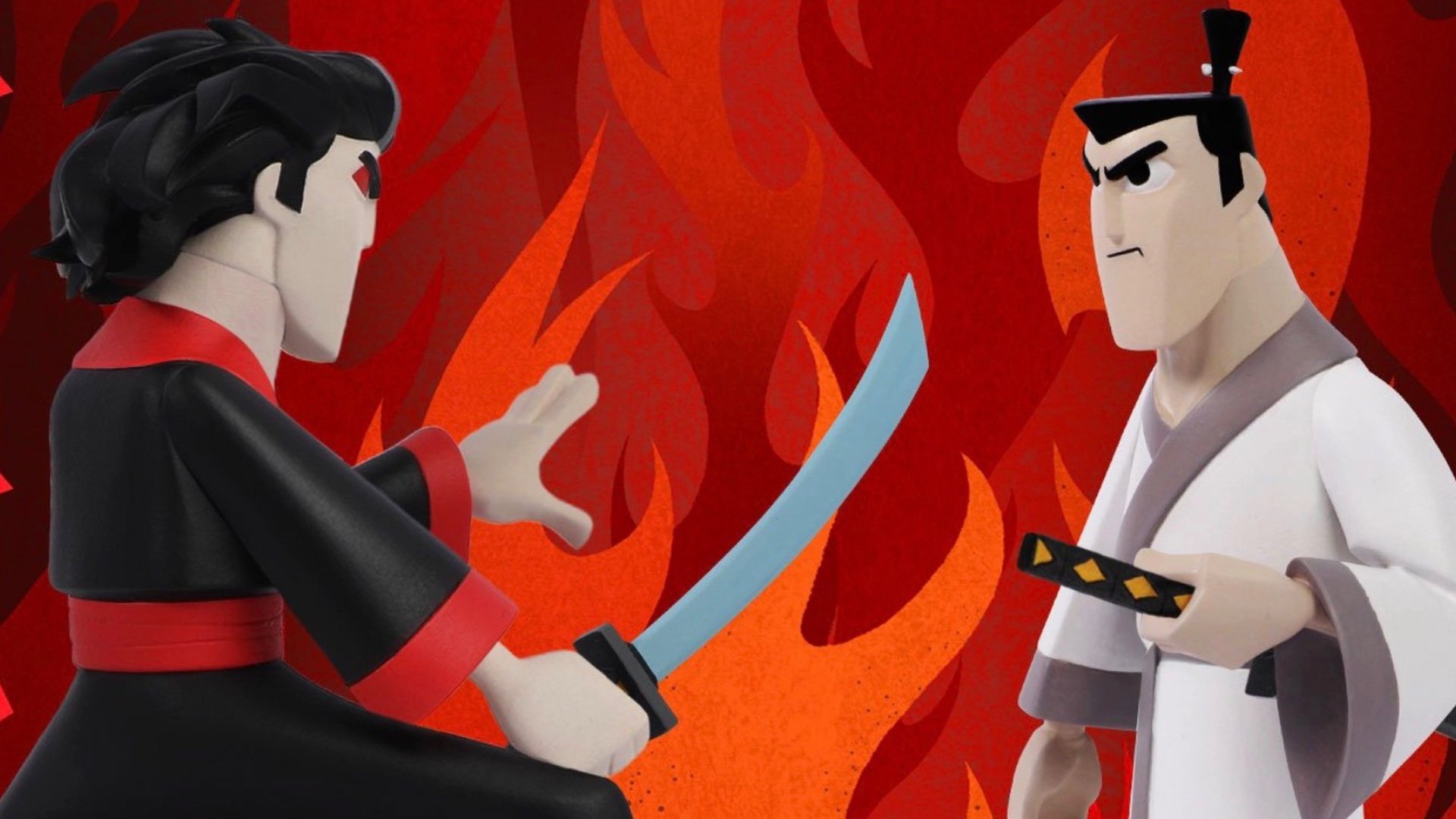 SAMURAI JACK 5 Points Action Figure Deluxe Set From Mezco Toyz